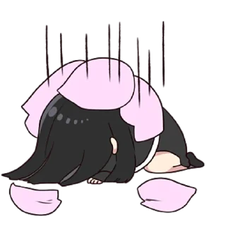 😞 emoji Юрудура-тян ч.3 @nyasticks Telegram sticker 14 of 41