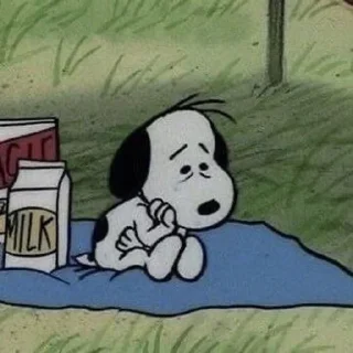 😞 emoji снупі бай @elizliub U・ᴥ・U Telegram sticker 11 of 31