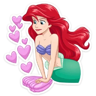 ❤️ emoji Ариэль (@TgSticker) Telegram sticker 17 of 36
