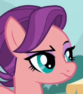😒 emoji Ponies! | @MLP_AnimatedStickers Telegram sticker 7 of 50