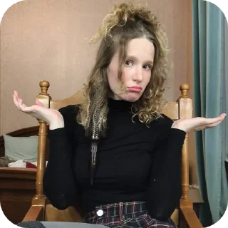 🤷‍♀ emoji Монеточка @stickmiw Telegram sticker 10 of 45