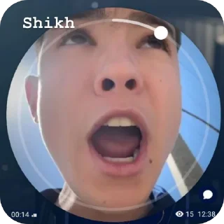 🤨 emoji xz xz by BLACK Telegram sticker 9 of 20
