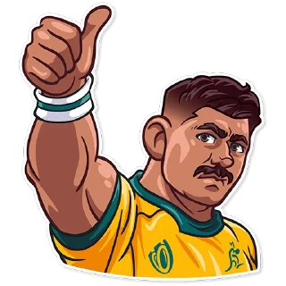 👍 emoji Rugby World Cup 2023 Telegram sticker 7 of 40