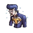 😟 emoji It's fucking JoJo Reference Telegram sticker 12 of 31