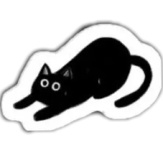 ❤ emoji ♣️blaсk cat♠️ Telegram sticker 13 of 40