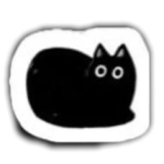 ❤ emoji ♣️blaсk cat♠️ Telegram sticker 9 of 40