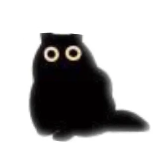 ❤ emoji ♣️blaсk cat♠️ Telegram sticker 22 of 40