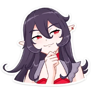🤔 emoji Тёмная Айрис @TgStickeru Telegram sticker 21 of 48