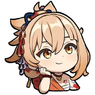 🧉 emoji ┄ !! 𝙂𝙚𝙣𝙨𝙝𝙞𝙣 🌱 :: @Qoukio Telegram sticker 20 of 120