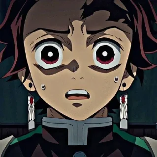 🔥 emoji 🟥Tanjiro Kamado 🟥 Telegram sticker 17 of 45