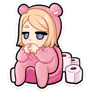 🚽 emoji Нана (@TgSticker) Telegram sticker 17 of 48