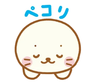 ⭐ emoji しろたん ふくらふわスタンプ @moe_sticker_bot Telegram sticker 6 of 40