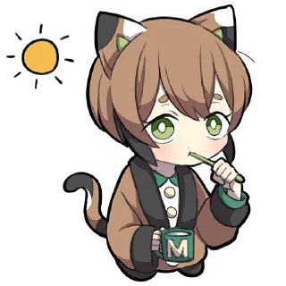 Sticker from Черепаховый котёнок @Nyasticks