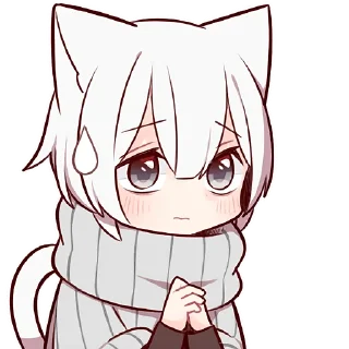 🙂 emoji Усталый котёнок @Nyasticks Telegram sticker 18 of 41