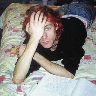 🎸 emoji 🎸Kurt Cobain Supermacy 🎸 Telegram sticker 15 of 56