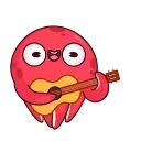 🎸 emoji Fred (@tgsticker) Telegram sticker 5 of 48