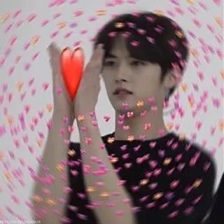 ❤️ emoji минхо и скз Telegram sticker 15 of 78