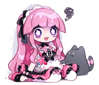🫠 emoji Menhera Moeru Mimin ♡ @ririmoji
 by Moeru Mimin (line) Telegram sticker 17 of 48