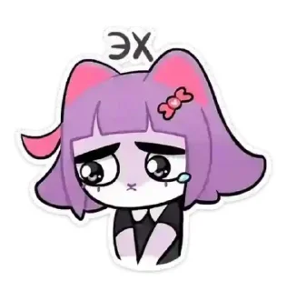 😢 emoji Милки Telegram sticker 6 of 20