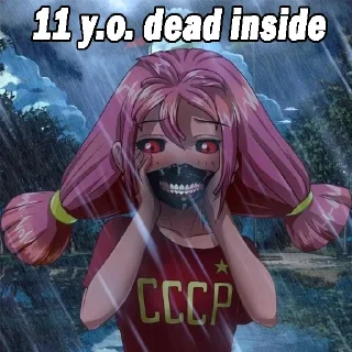 😞 emoji Ульянка от бабайки Telegram sticker 7 of 107