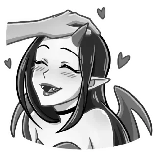 🥰 emoji Дьяволица @kungrl @stickers_vk Telegram sticker 7 of 48