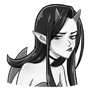 😝 emoji Дьяволица @kungrl @stickers_vk Telegram sticker 23 of 48