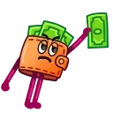 💵 emoji 90s Wallet Telegram sticker 11 of 20