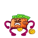 😣 emoji 90s Wallet Telegram sticker 10 of 20