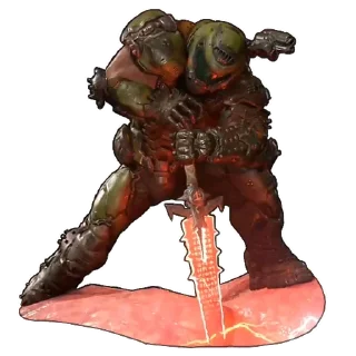 💥 emoji DOOM SLAYER Telegram sticker 12 of 16