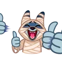 👍 emoji Mummy Jackal Telegram sticker 3 of 17