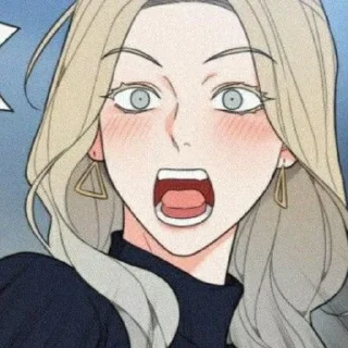 ❤️ emoji альфа блондинка Telegram sticker 13 of 31