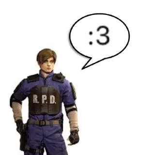 ☺️ emoji leon kennedy Telegram sticker 10 of 120