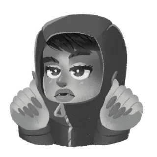🤗 emoji "Tiny Bunny / Зайчик №2" Telegram sticker 10 of 15
