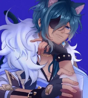 ❄️ emoji Kitty Kaeya by @aminira Telegram sticker 7 of 101