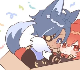 ❄️ emoji Kitty Kaeya by @aminira Telegram sticker 15 of 101