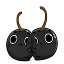 🖤 emoji ktns sunmoon @yugen_77_7 Telegram sticker 14 of 85