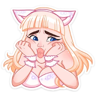 ☹️ emoji Кошечка Каталина :: @stickroom Telegram sticker 20 of 48