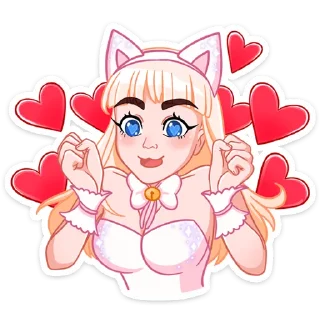 😍 emoji Кошечка Каталина :: @stickroom Telegram sticker 6 of 48