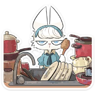 🔪 emoji Кошечка Мия :: @stickroom Telegram sticker 15 of 48