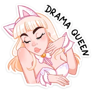 😫 emoji Кошечка Каталина :: @stickroom Telegram sticker 22 of 48