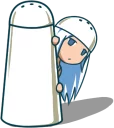 🤨 emoji Salt Girl Shio :: @line_stickers Telegram sticker 7 of 40