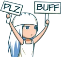 💪 emoji Salt Girl Shio :: @line_stickers Telegram sticker 17 of 40