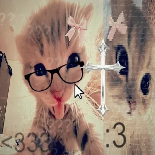 🖤 emoji ✰ 𝕞𝕖𝕠𝕨 𝕞𝕖𝕠𝕨𝕤 ✰ Telegram sticker 7 of 80