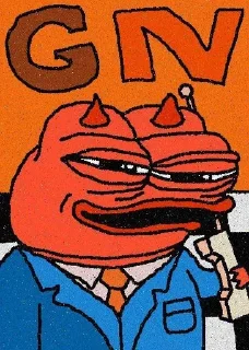 🐸 emoji GN, FRENS Telegram sticker 17 of 56
