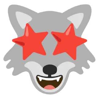🌟 emoji Android wolf Telegram sticker 18 of 120
