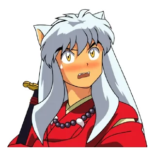 😳 emoji InuYasha @NinthPlanetX Telegram sticker 6 of 30