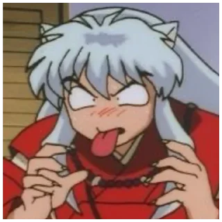 🤢 emoji Inuyasha Telegram sticker 22 of 116
