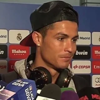 🤍 emoji @ckute : CR7. Telegram sticker 22 of 120