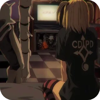 🛋 emoji death note.@SelfDestructPunk Telegram sticker 17 of 30
