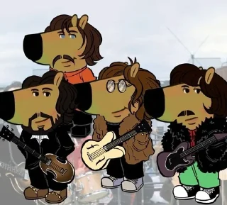 🥸 emoji Liverpool four 🎸 :: @Анонимный Telegram sticker 14 of 112